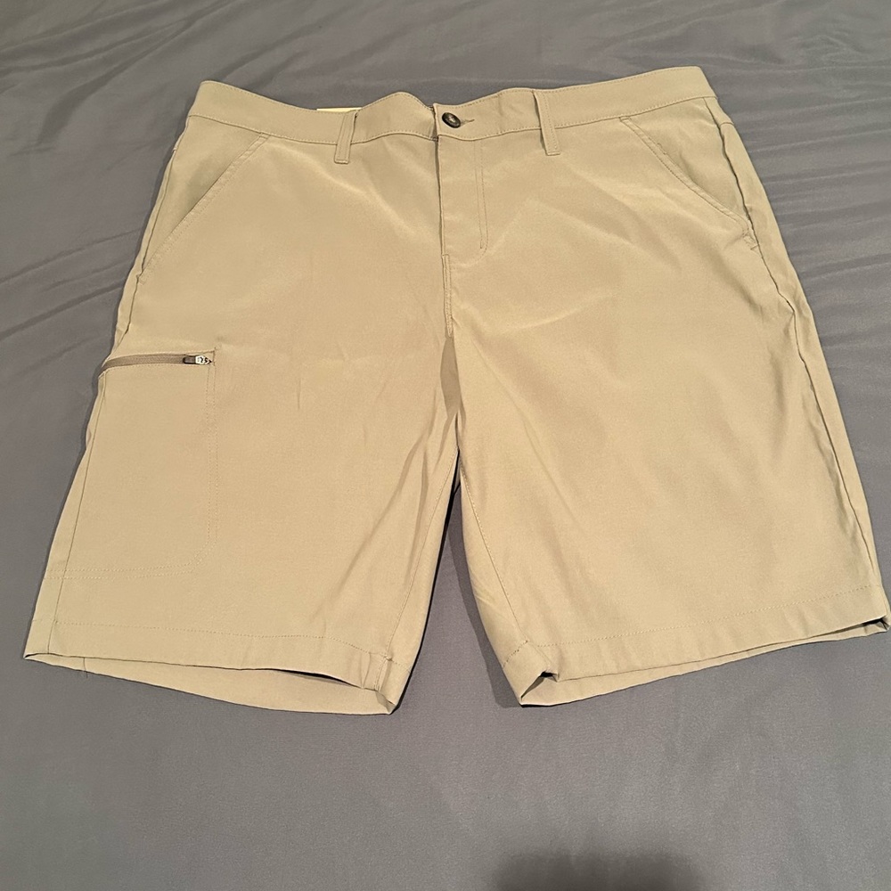MEN'S WEATHERPROOF VINTAGE SHORTS SIZE 38 INSEAM 10.5 UTILITY TECH TAN  NWT